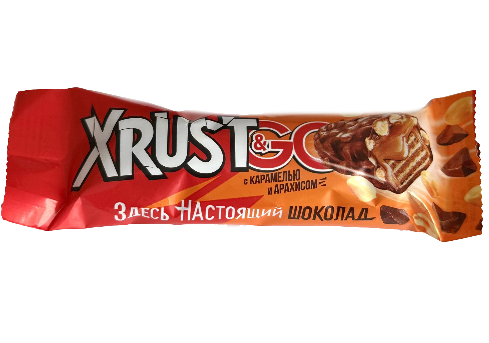 

Батончик Xrust & Go шоколадный с арахисом и карамелью 34 г