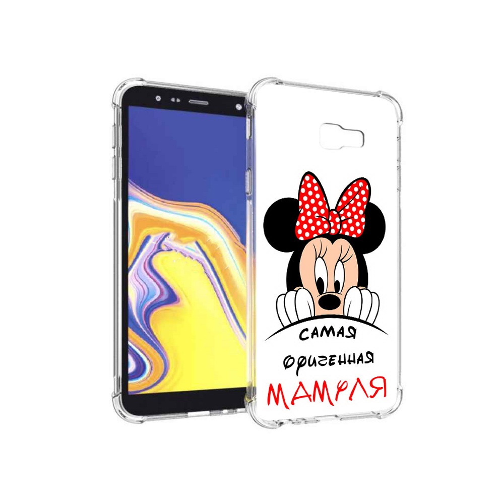 

Чехол MyPads Tocco для Samsung Galaxy J4+ (2018) Самая лучшая мамуля Мини Маус, Прозрачный, Tocco