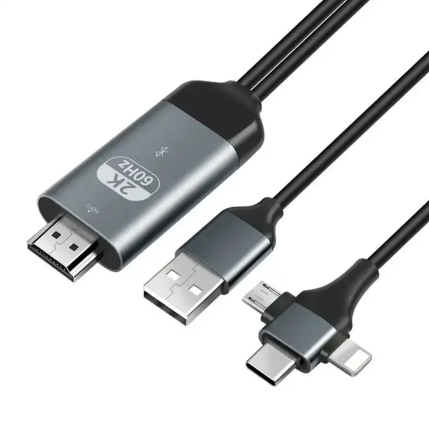 

Переходник Phone-HDTV универсальный, Черный, Phone-HDTV