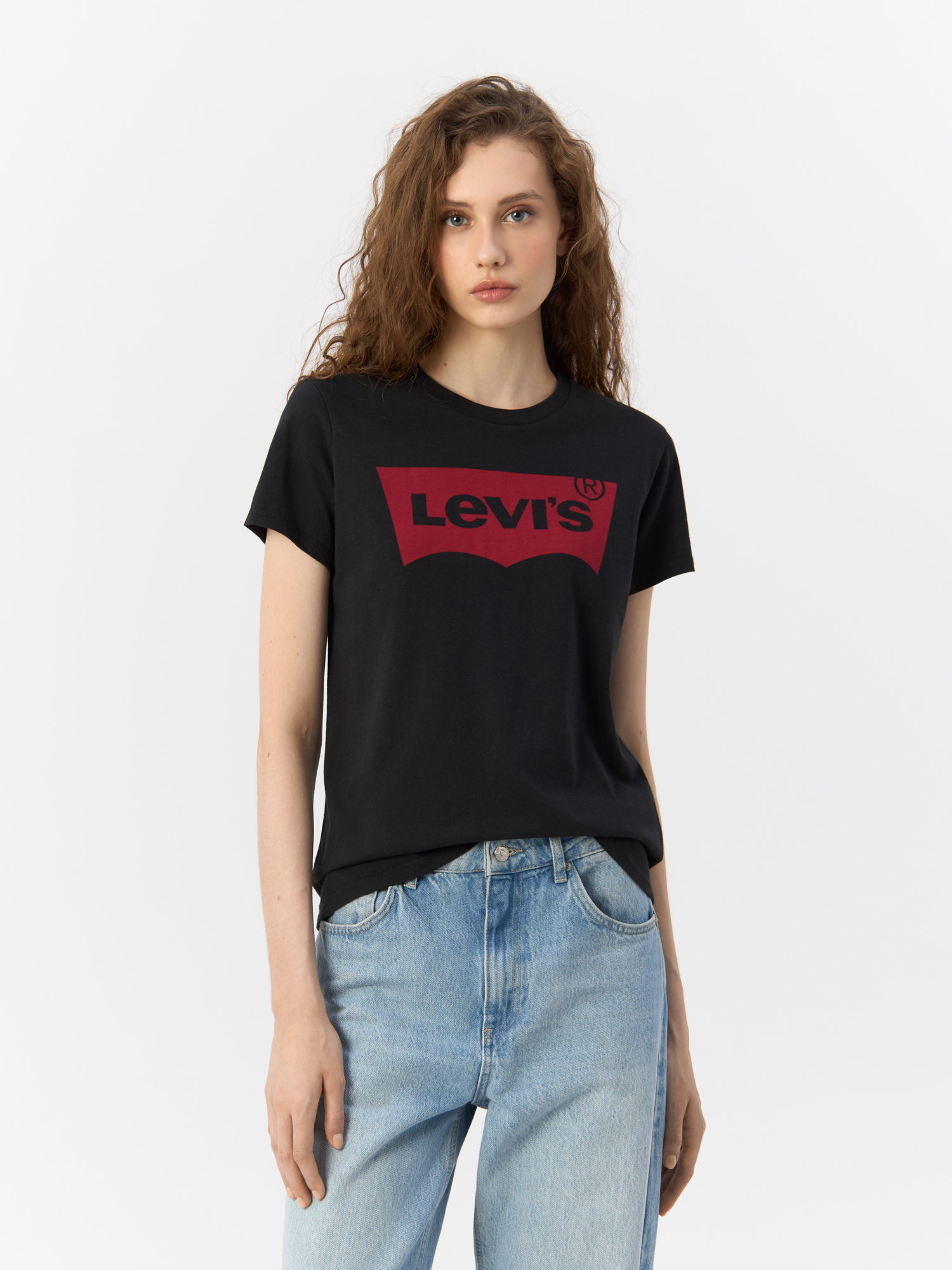 

Футболка женская Levi's 17369-0201 черная S, Черный, The Perfect Tee