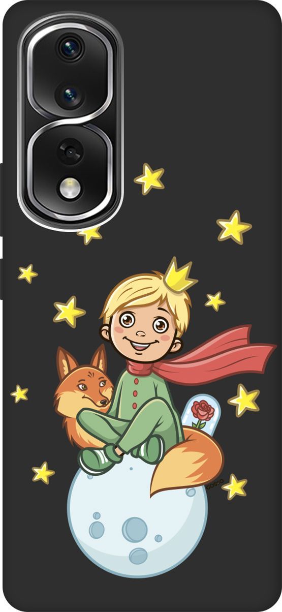 

Чехол на Honor 80 Pro с 3D принтом "Little Prince" черный, Черный;бежевый, 159104