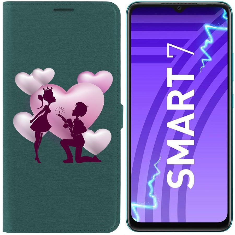

Чехол-книжка Krutoff Eco Book для Infinix Smart 7 Будь моей (зелёный опал)