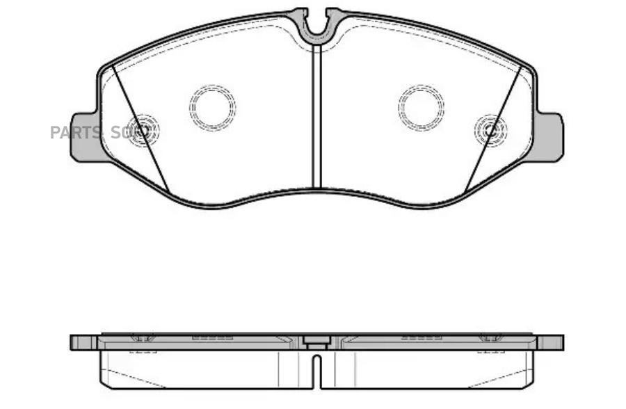 

Колодки Дисковые Передние Mb Vito W447 1.6-2.1cdi 14> Remsa 162300 1623 00