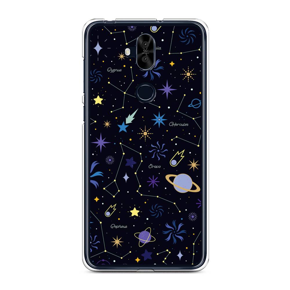 

Чехол для Asus Zenfone 5 Lite (ZC600KL) "Цветной космос", 43150-2