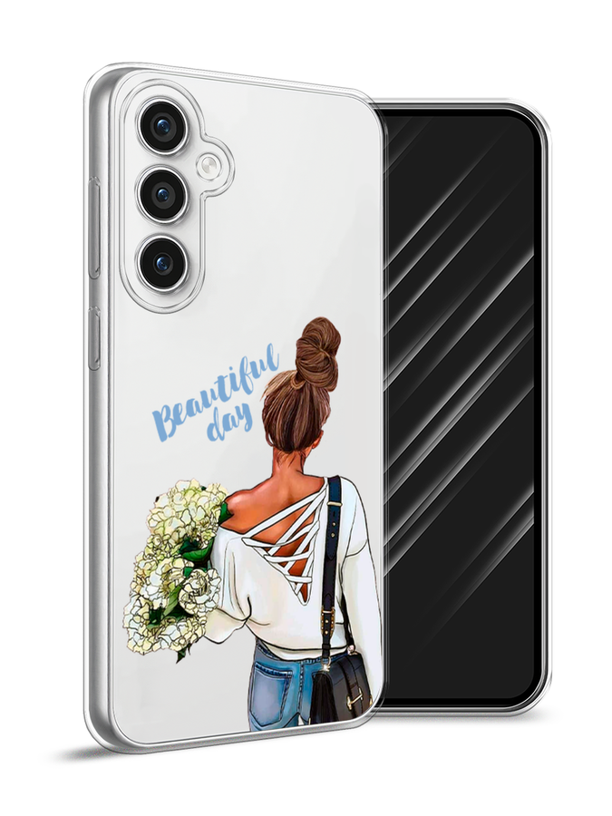 

Чехол Awog на Samsung Galaxy S23 FE 5G "Beautiful day vector", Коричневый;белый;зеленый, 2108450-1