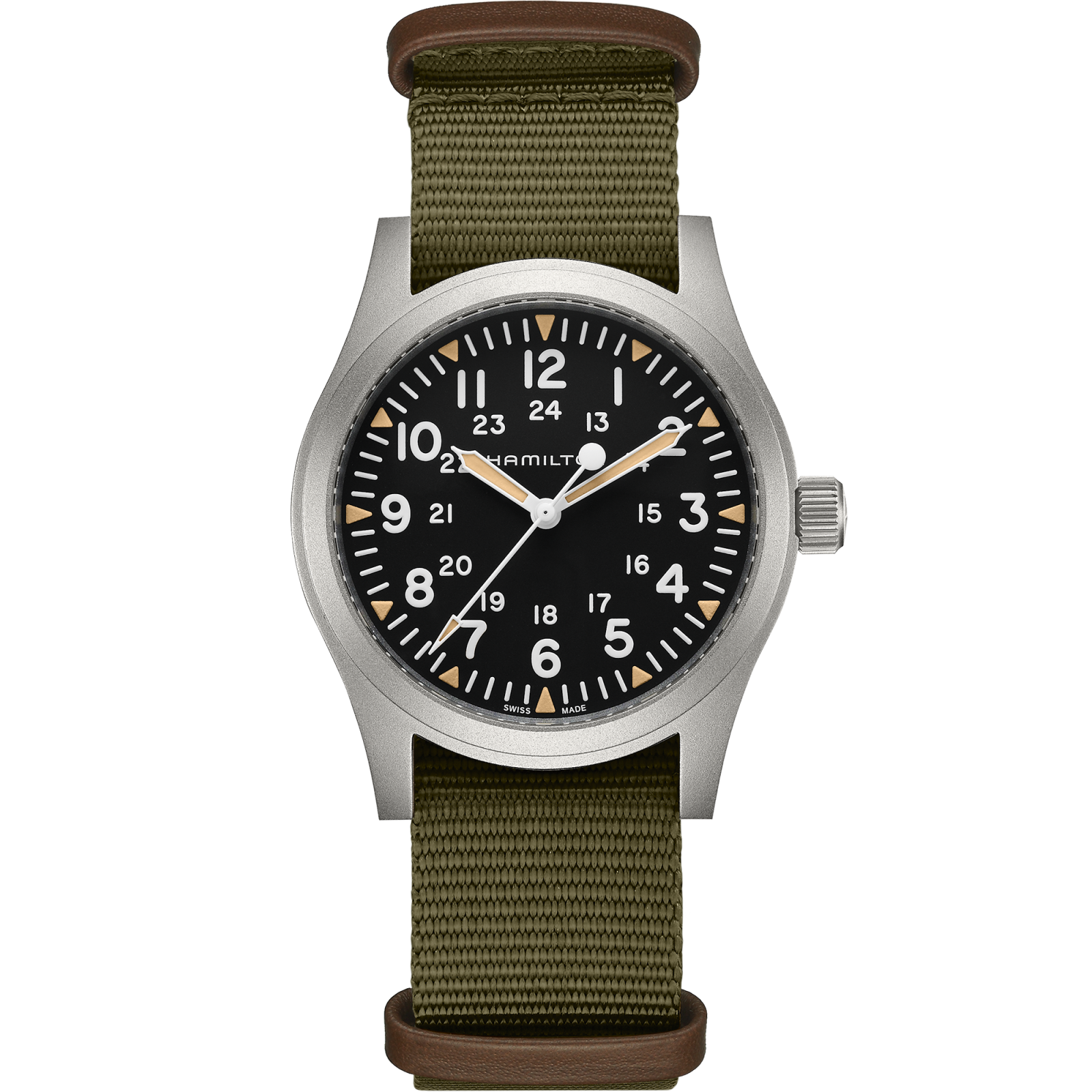 Наручные часы мужские Hamilton KHAKI FIELD Mechanical зеленые