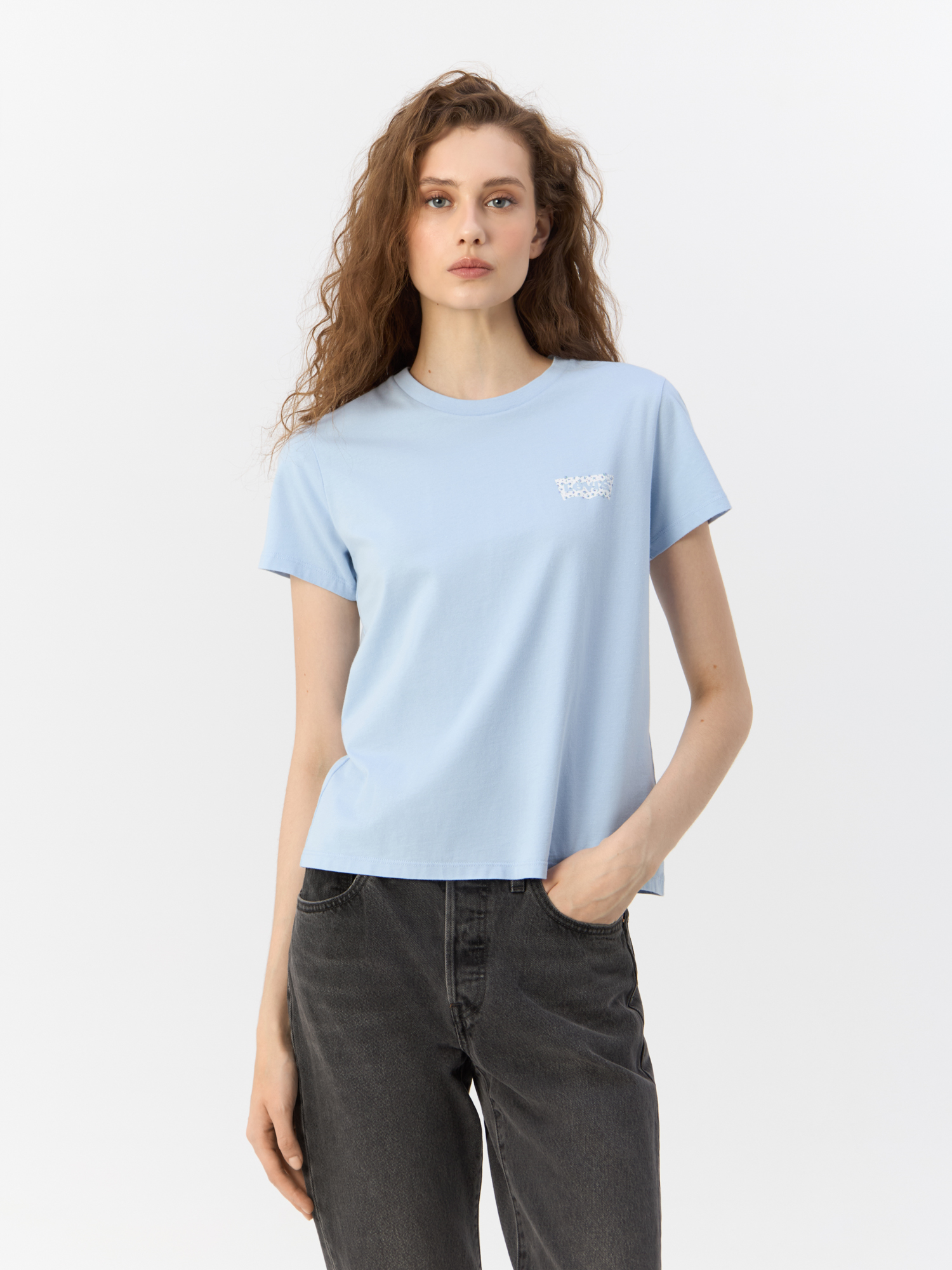 

Футболка женская Levi's 17369-2761 синяя S, Голубой, The Perfect Tee