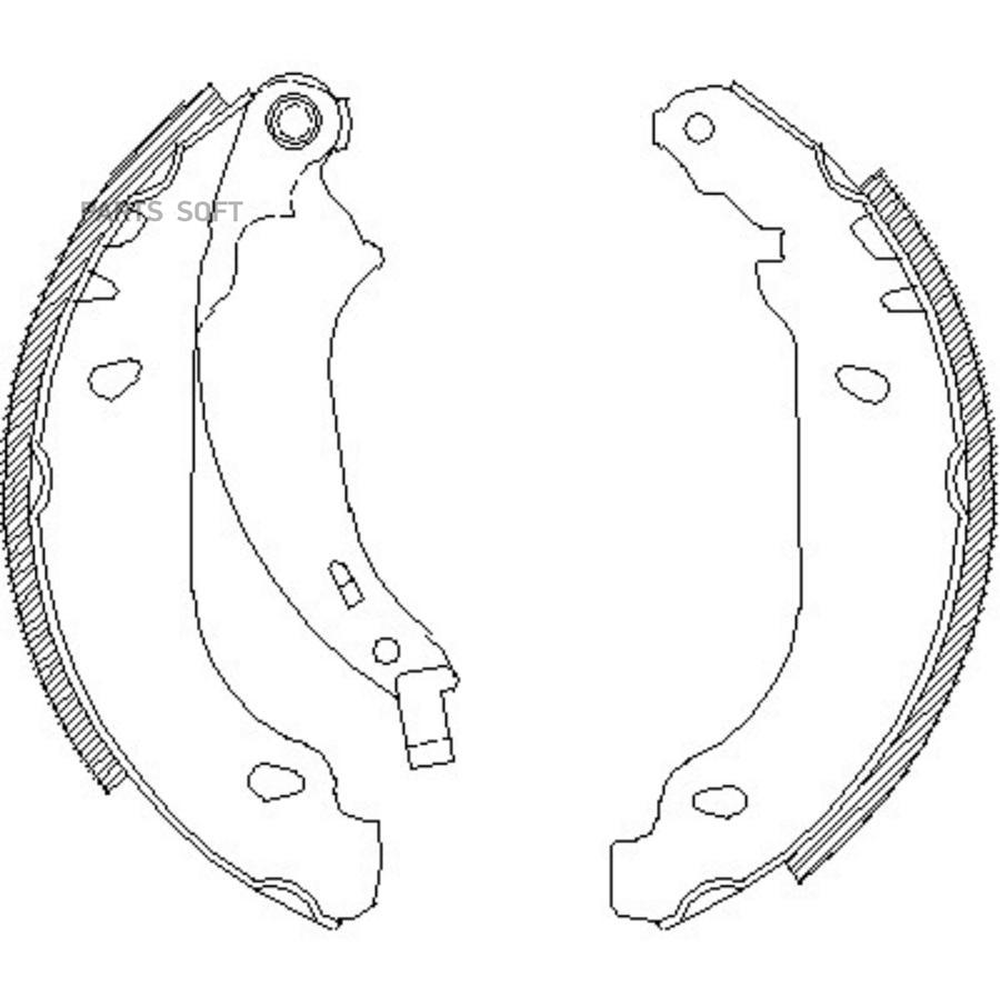 

Колодки Барабанные Peugeot 206 1.1i-1.9d 98> Remsa 407600 4076.00 =636 Sbs