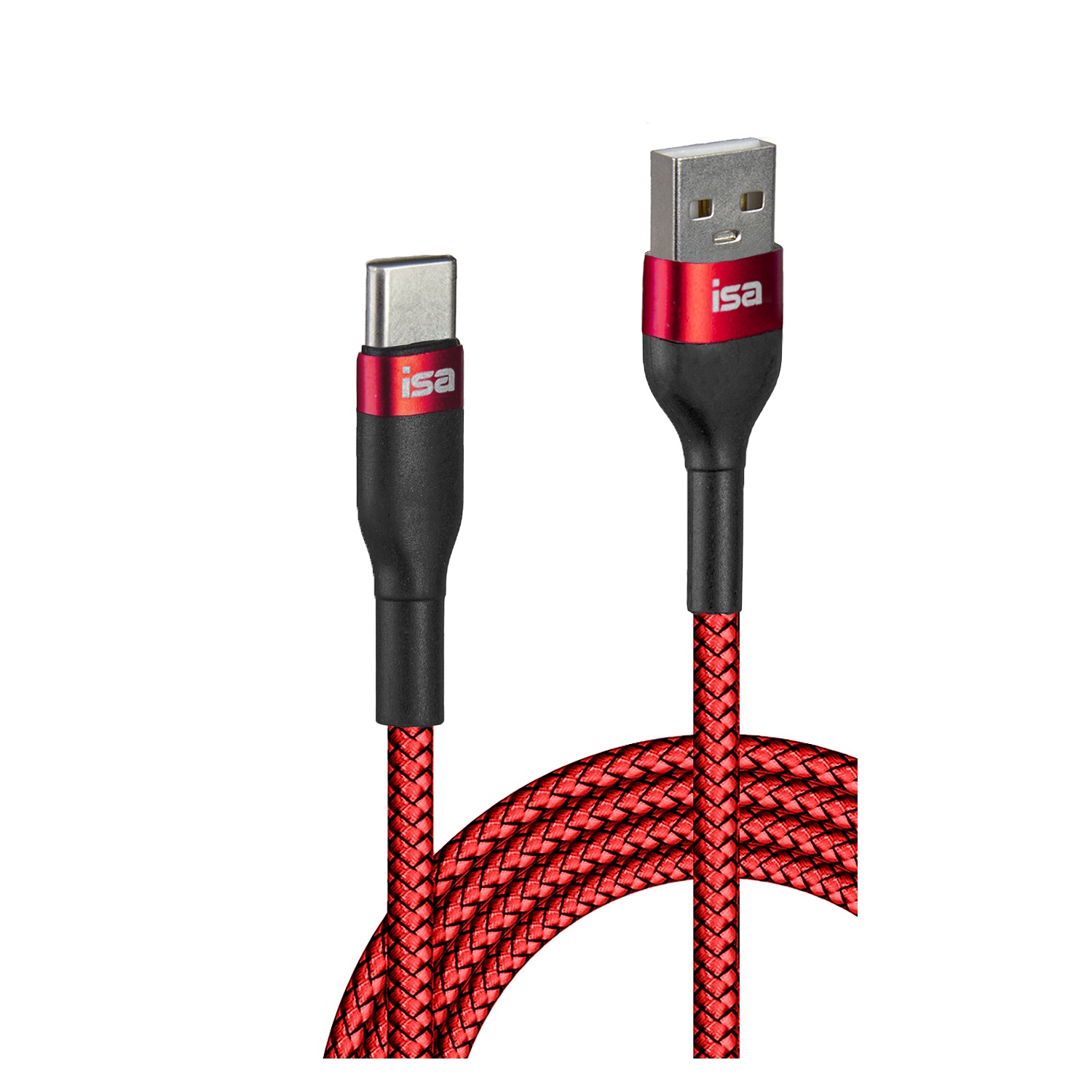 Кабель USB Type-C 1m 5V 2A BX-5 ISA красный (IS111893)