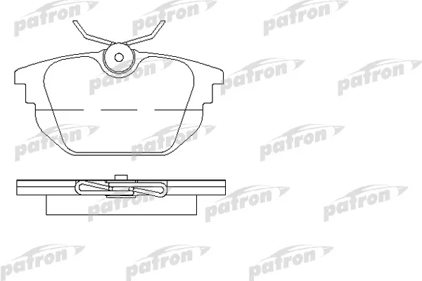 

Колодки тормозные дисковые задн ALFA ROMEO: 145 94-01, 146 96-01, GT 03-, GTV 95-, PATRON