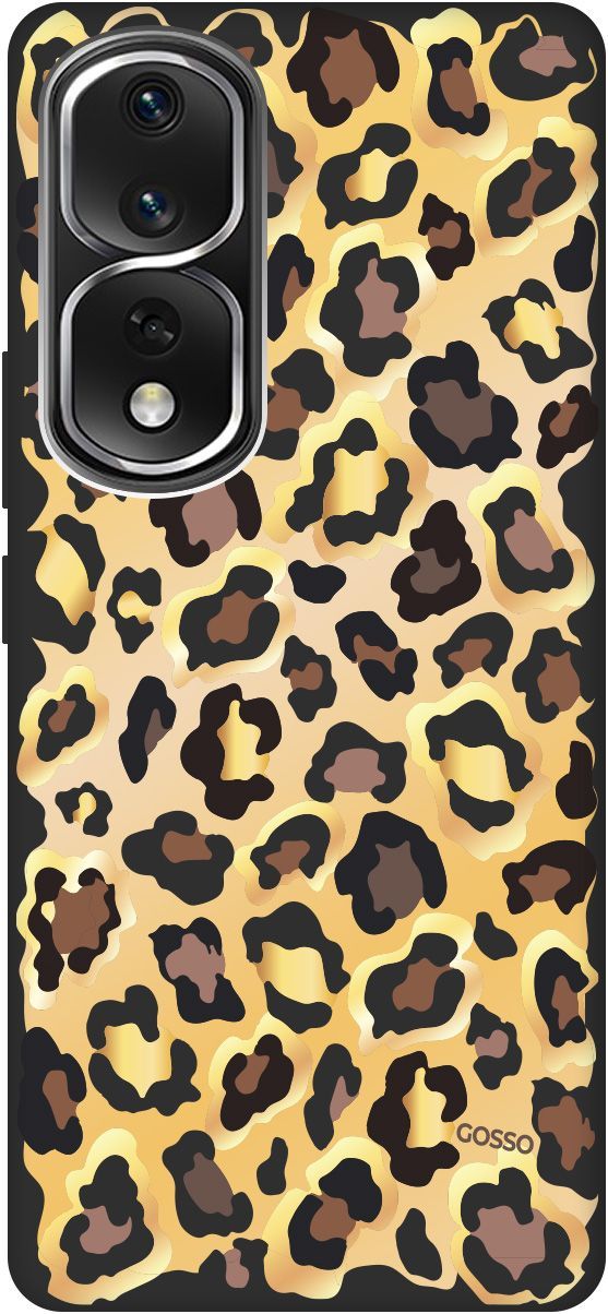 

Матовый Soft Touch Чехол на Honor 80 Pro с 3D принтом "Cheetah" черный, Черный;коричневый, 159104