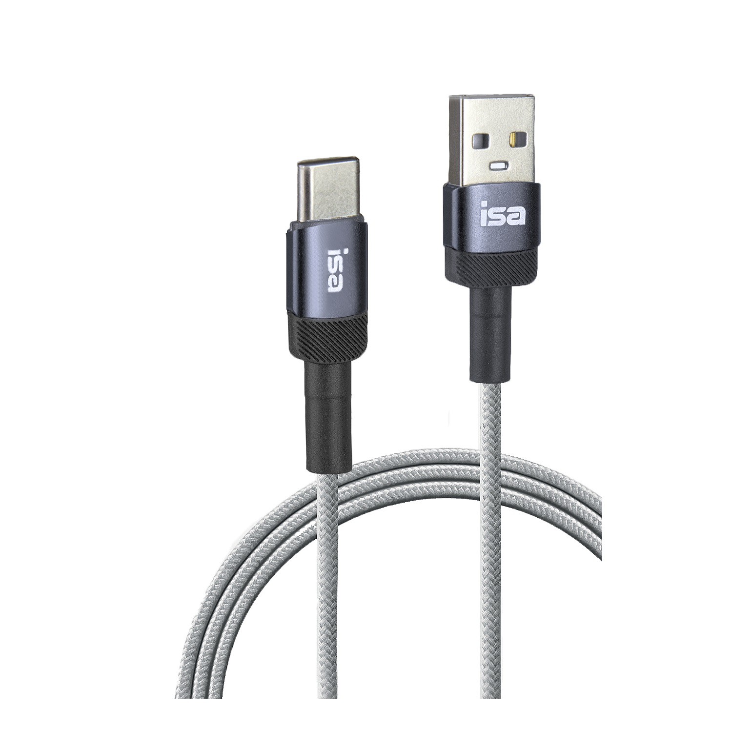 Кабель USB-Type-C 1m 5V 2A BX-3 ISA серый (IS115578)