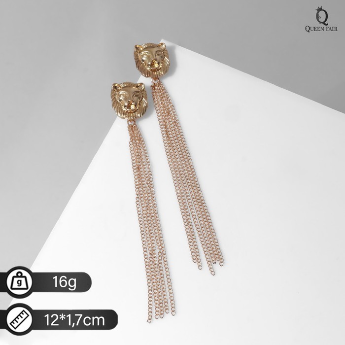 

Серьги подвески из бижутерного сплава Queen Fair 9321119, без вставки