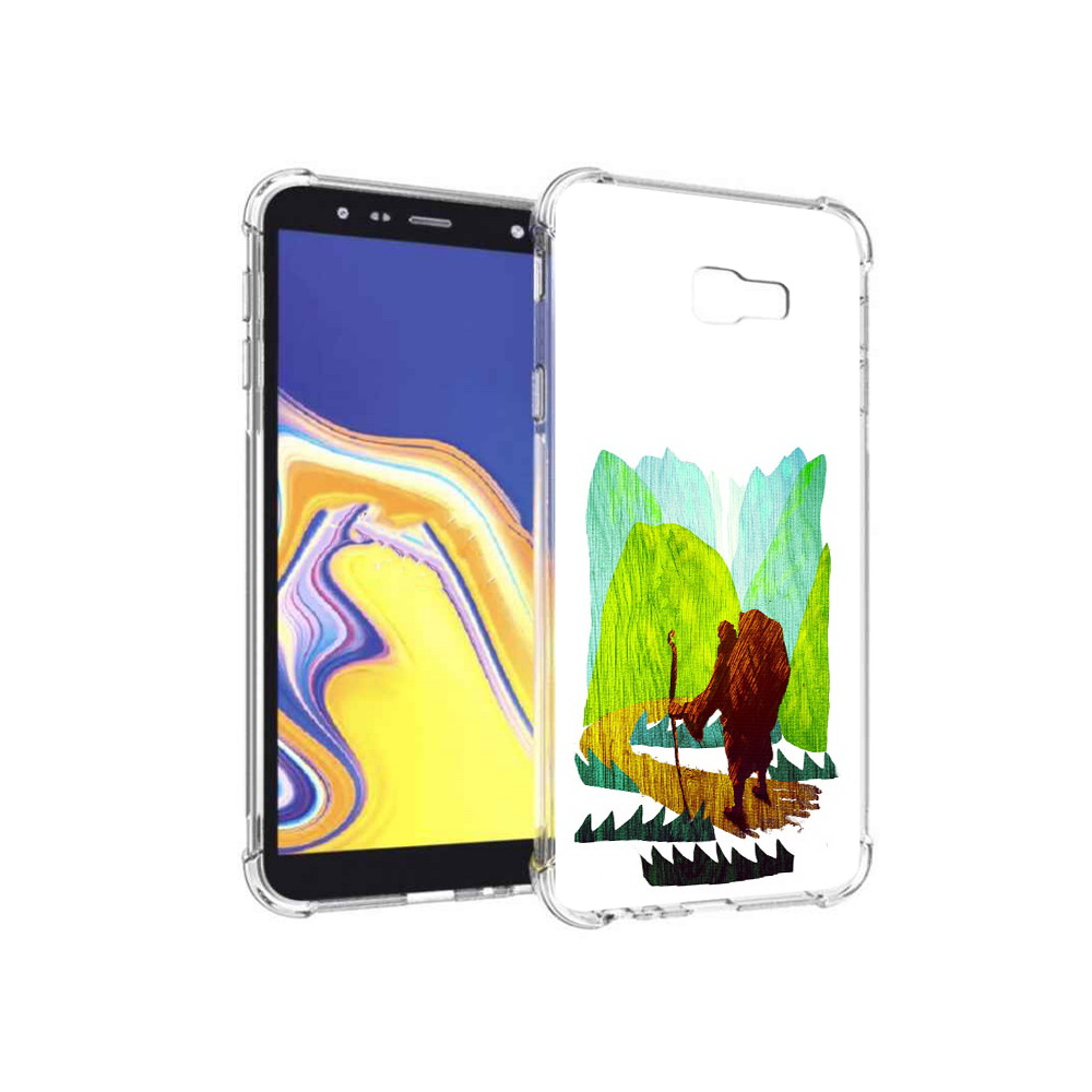 

Чехол MyPads Tocco для Samsung Galaxy J4+ (2018) Лесная тропа (PT118081.545.106), Прозрачный, Tocco