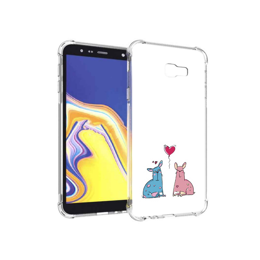 

Чехол MyPads Tocco для Samsung Galaxy J4+ (2018) Лама любовь (PT118081.545.102), Прозрачный, Tocco