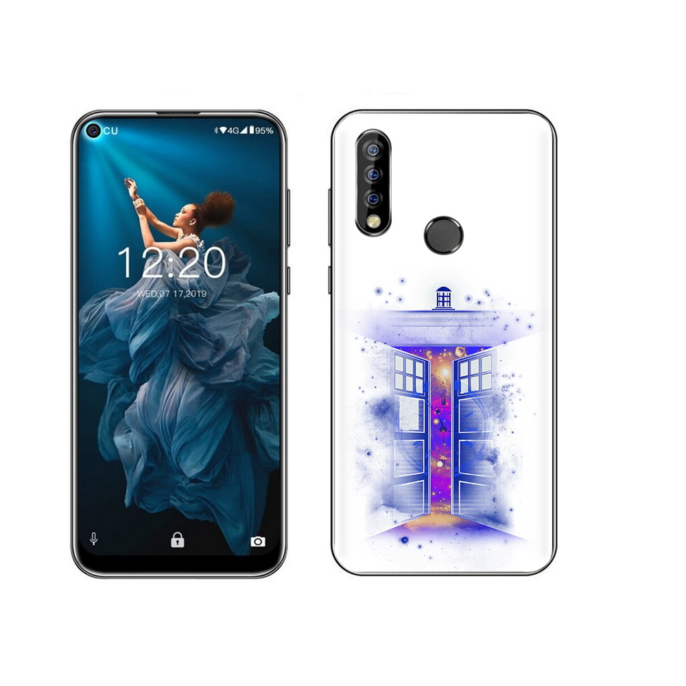 

Чехол MyPads Tocco для Oukitel C17 Pro фиолетовый уголок абстракция, Прозрачный, Tocco