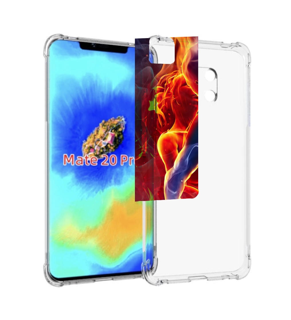 

Чехол MyPads Огонь-вода для Huawei Mate 20 Pro/Mate 20 RS 6.39, Прозрачный, Tocco