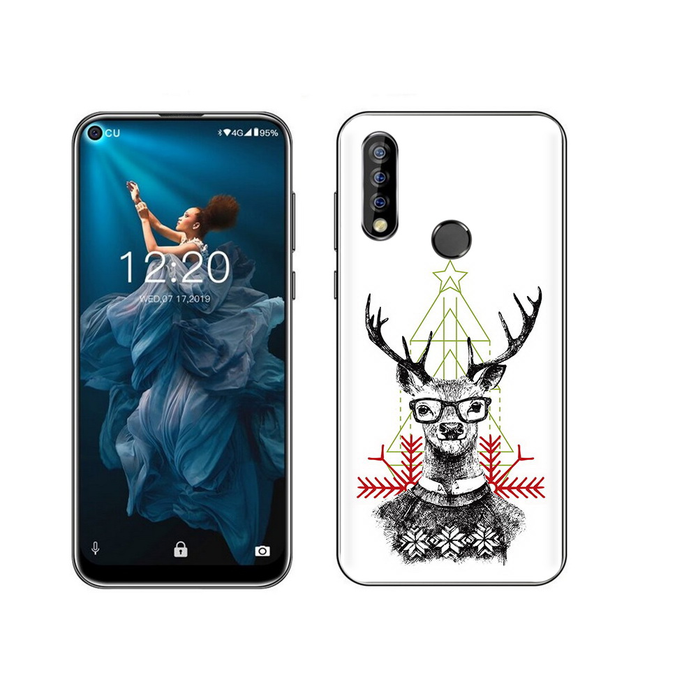

Чехол MyPads Tocco для Oukitel C17 Pro умный олень, Прозрачный, Tocco
