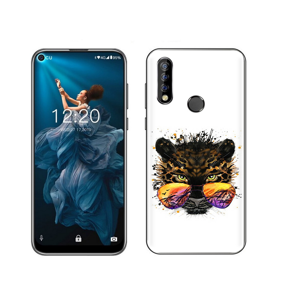 

Чехол MyPads Tocco для Oukitel C17 Pro тропический леопард, Прозрачный, Tocco