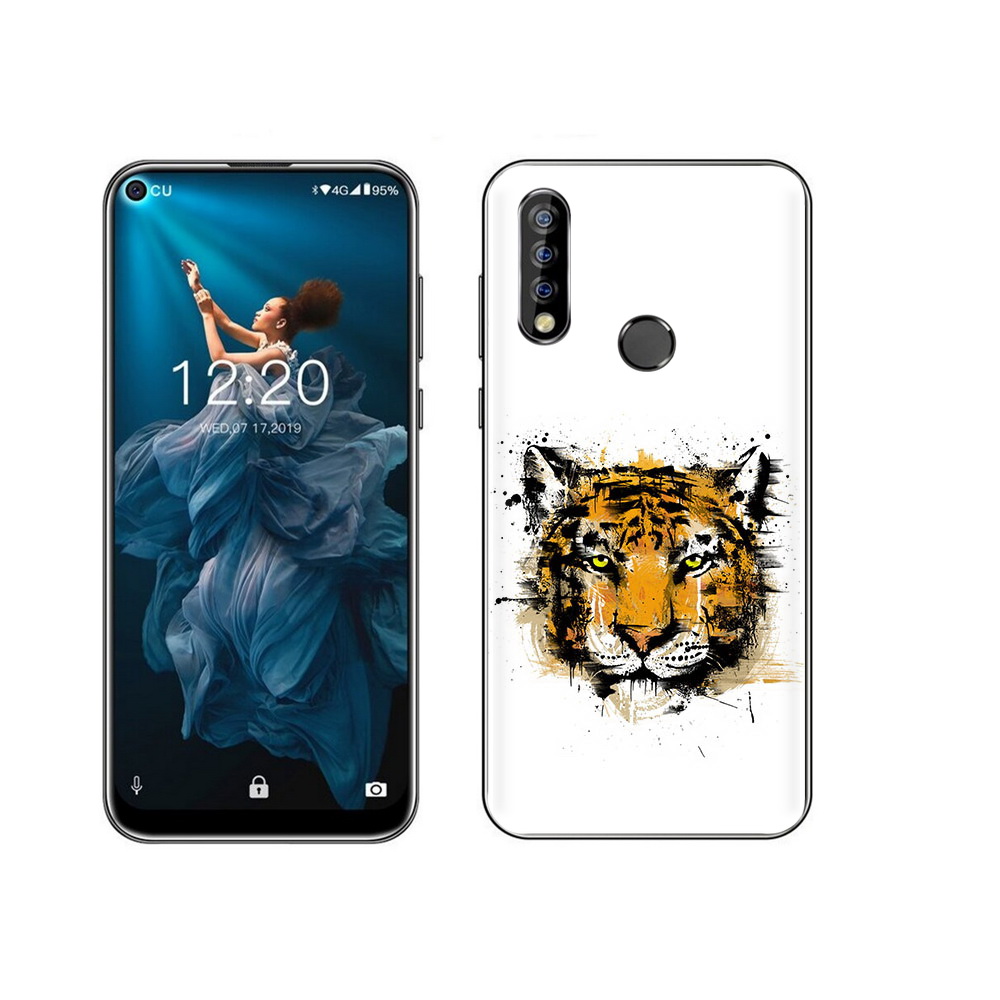 

Чехол MyPads Tocco для Oukitel C17 Pro тигруля, Прозрачный, Tocco