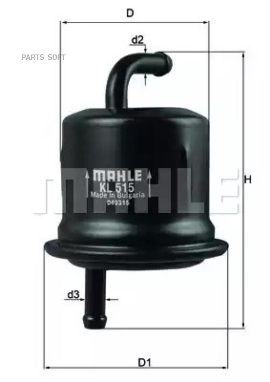 

Фильтр топливный Mahle/Knecht KL515, KL515