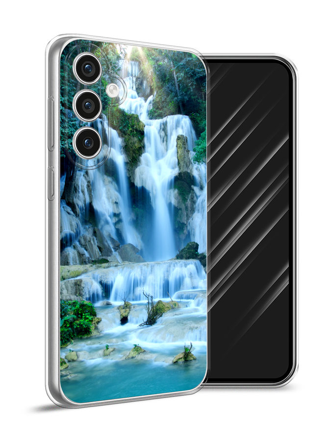 

Чехол Awog на Samsung Galaxy S23 FE 5G "Водопад 8", Голубой;зеленый, 2108450-1