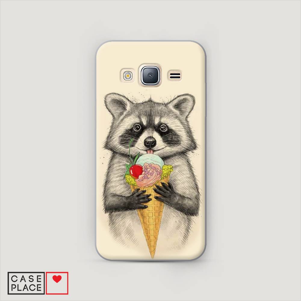 

Чехол Awog "Енот с мороженым" для Samsung Galaxy J5