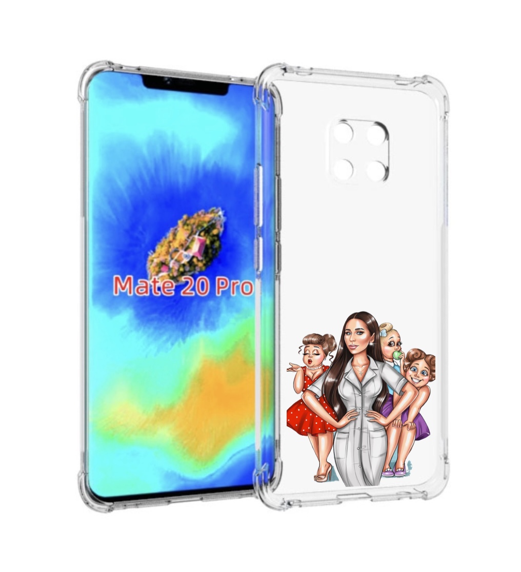 Чехол MyPads Милые-дамы женский для Huawei Mate 20 Pro/Mate 20 RS 6.39
