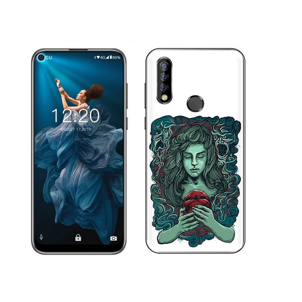 

Чехол MyPads Tocco для Oukitel C17 Pro спящая девушка, Прозрачный, Tocco