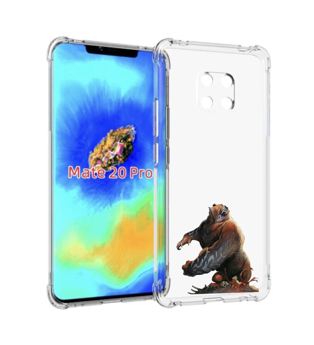 

Чехол MyPads Медведь-жестокий для Huawei Mate 20 Pro/Mate 20 RS 6.39, Прозрачный, Tocco