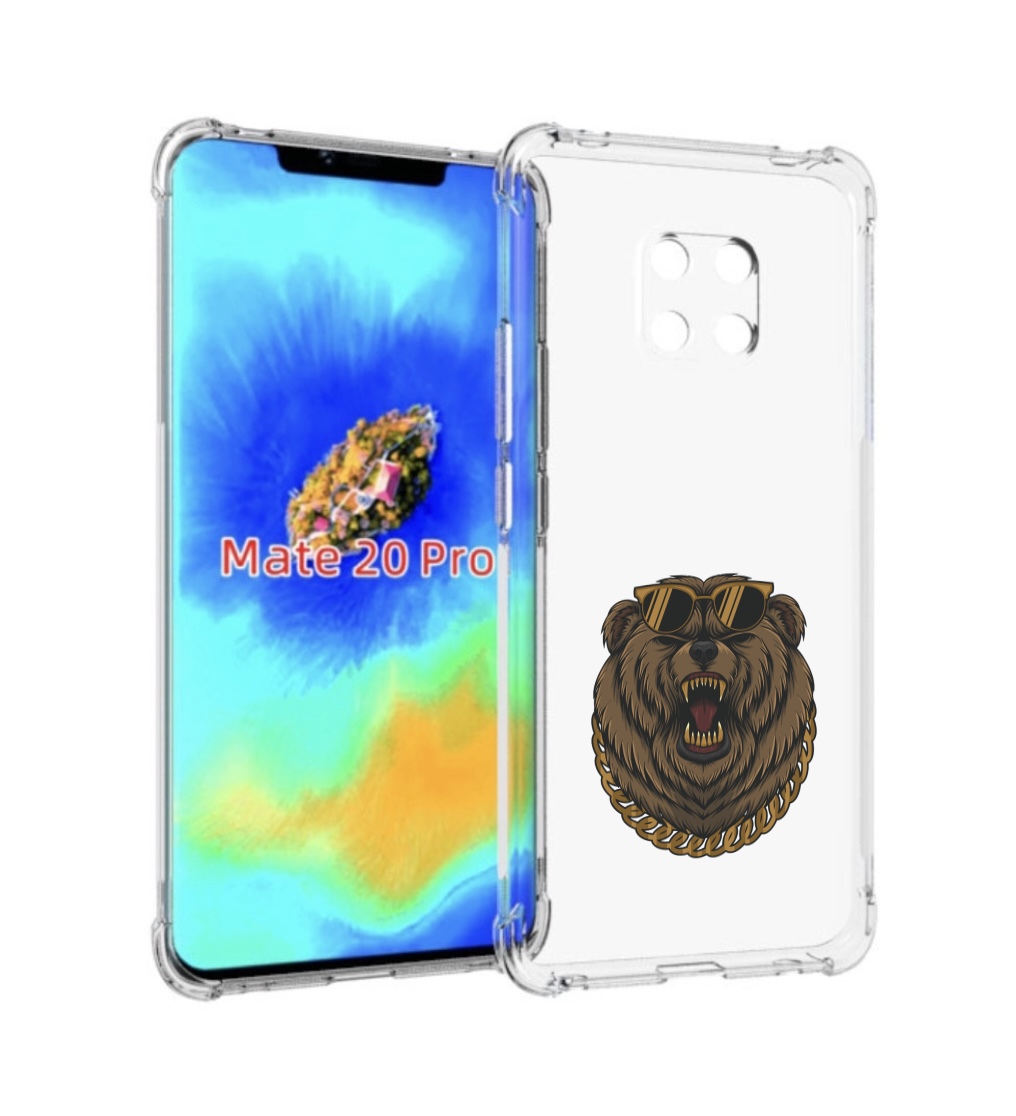 

Чехол MyPads Медведь-в-очках-2 для Huawei Mate 20 Pro/Mate 20 RS 6.39, Прозрачный, Tocco