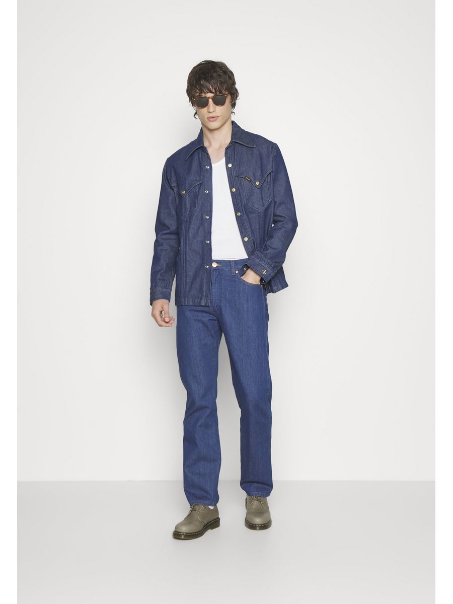 

Джинсы мужские Wrangler WR121000N синие L, Синий, WR121000N