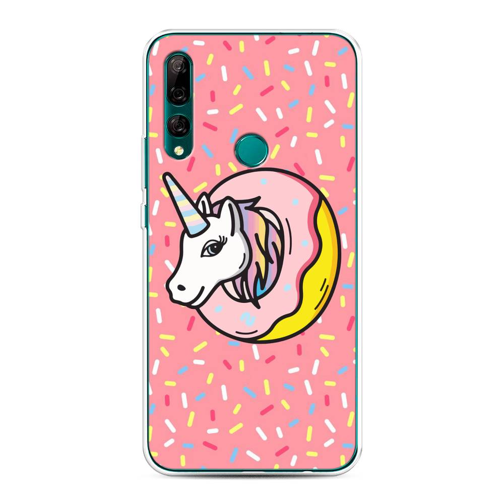 

Чехол Awog на Huawei Y9 Prime 2019 "Единорог в пончике", Розовый;желтый;белый, 611950-2