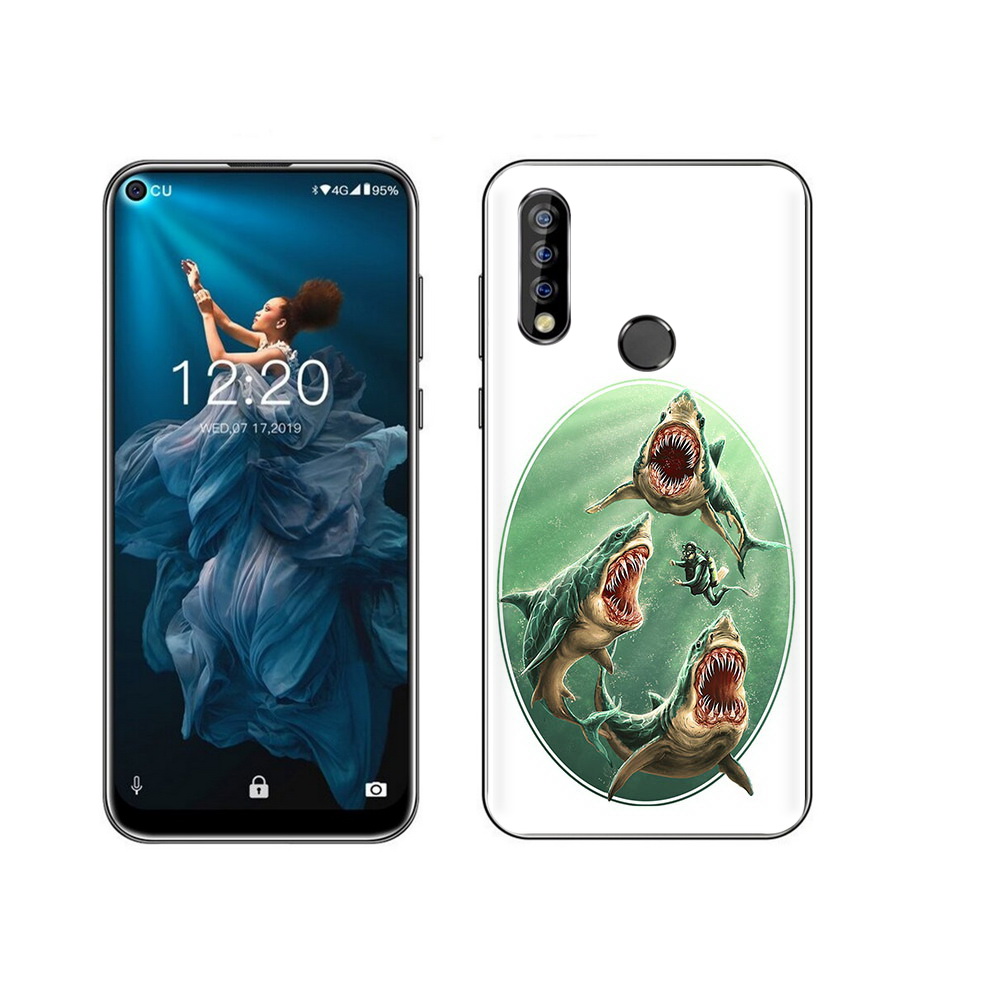

Чехол MyPads Tocco для Oukitel C17 Pro синяя бездна, Прозрачный, Tocco