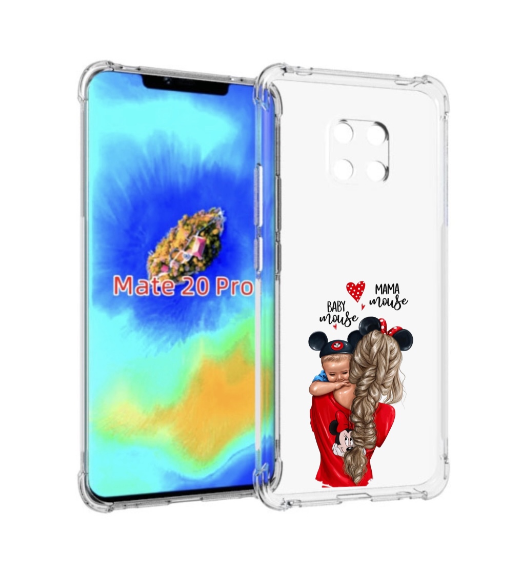 

Чехол MyPads Мама-маус женский для Huawei Mate 20 Pro/Mate 20 RS 6.39, Прозрачный, Tocco