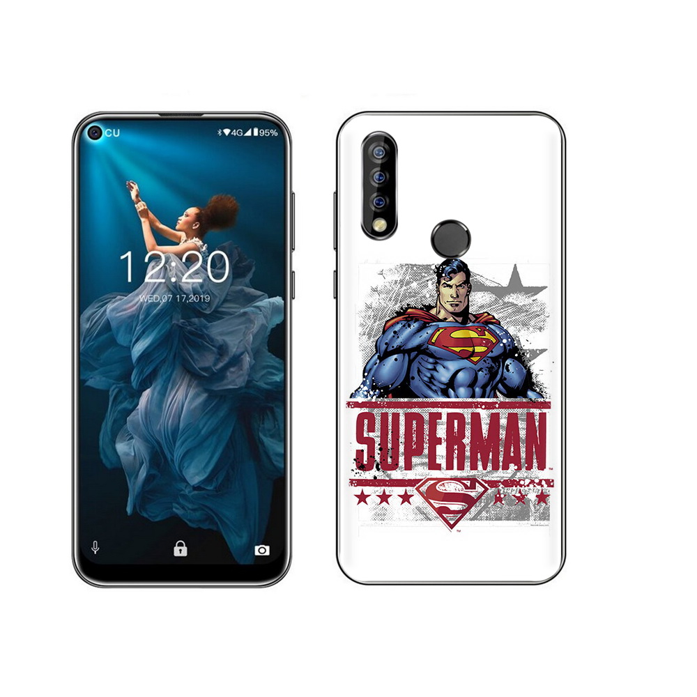 

Чехол MyPads Tocco для Oukitel C17 Pro рисунок супермен, Прозрачный, Tocco