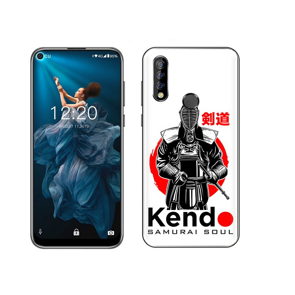 

Чехол MyPads Tocco для Oukitel C17 Pro рисованый самурай, Прозрачный, Tocco