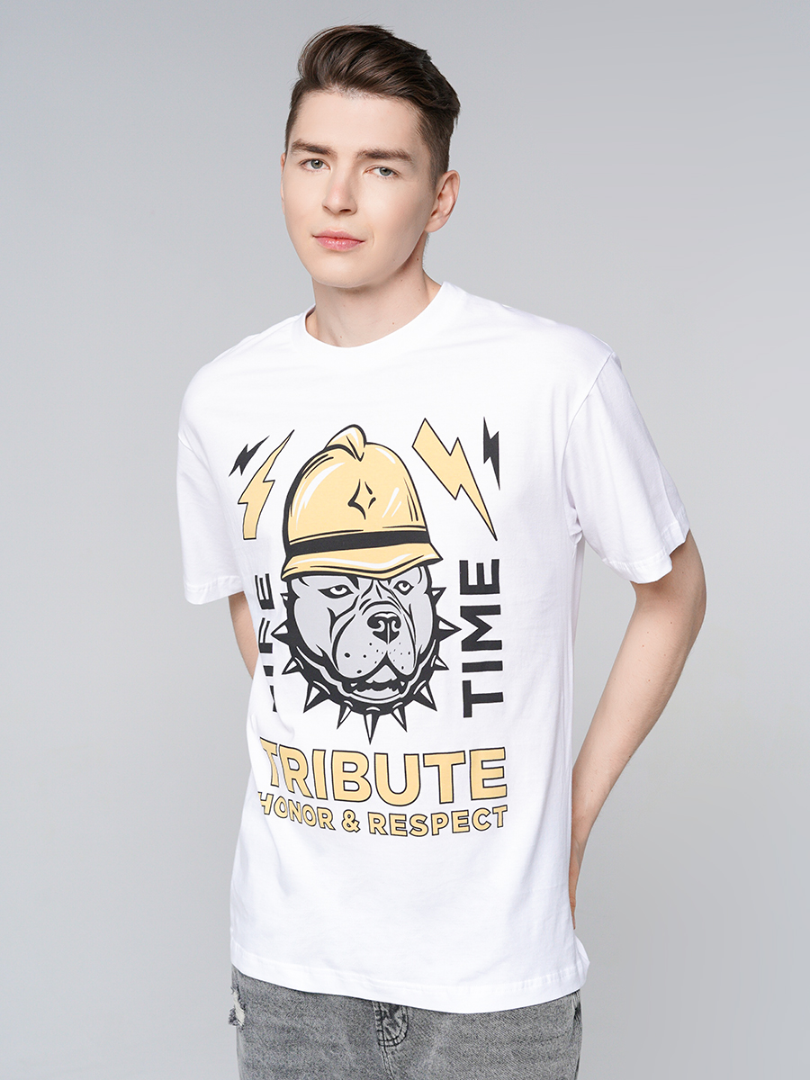 

Футболка мужская ТВОЕ 90609 белая XXL, 90609