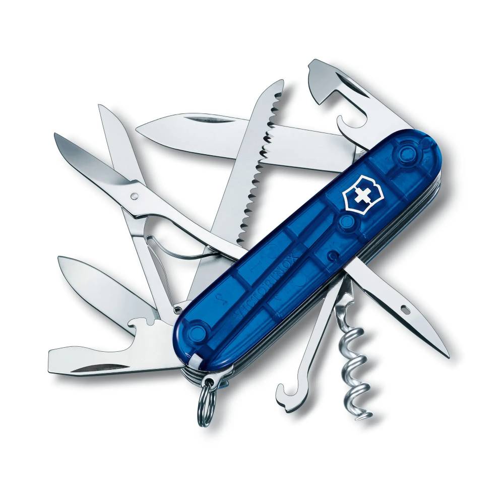

Нож перочинный Victorinox Huntsman (1.3713.T2) 91мм 15функц. прозрачн. синий, Huntsman