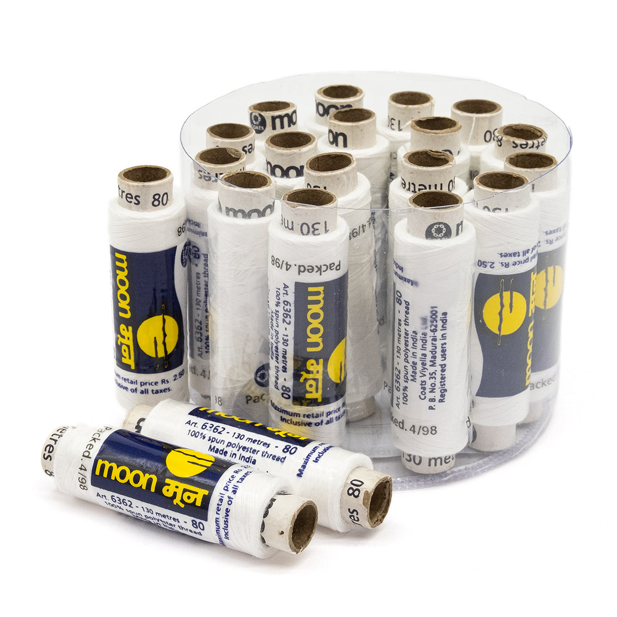 

Набор ниток Coats (№50, 130м, 20 шт), белый