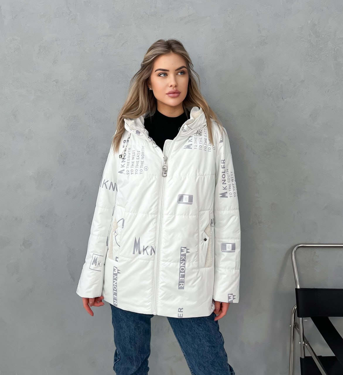 

Куртка женская 328 белая 48 RU, Белый, 328