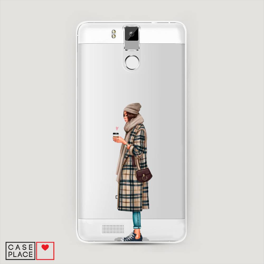 

Чехол на Oukitel K6000 Pro "Утренний кофе", Коричневый;бежевый, 230150-6