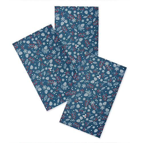 

Набор полотенец кухонных Традиция Шишки синий Размер 35 х 60