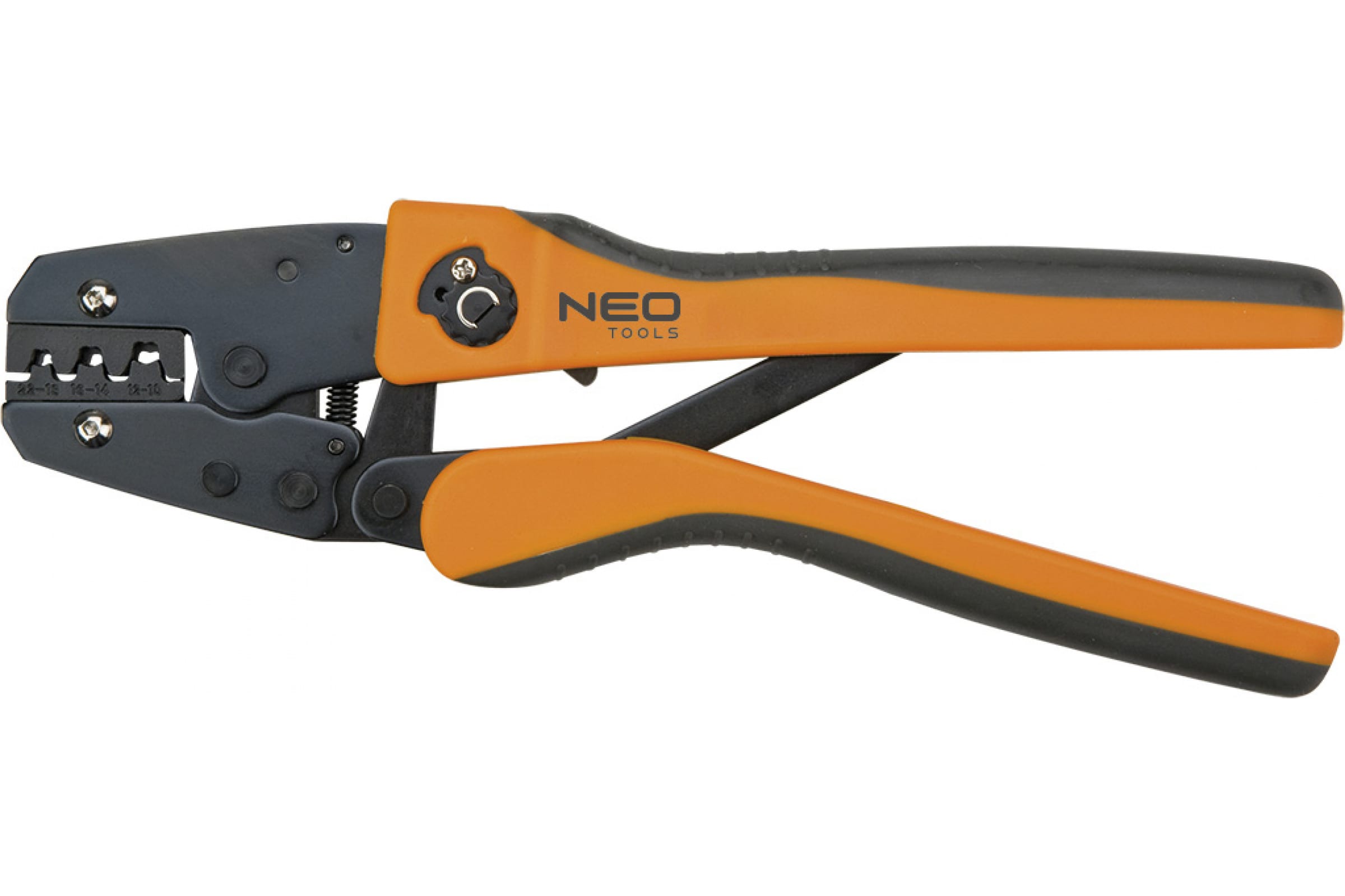 фото Neo tools клещи для обжима неизолированных наконечников 22-12awg 01-502