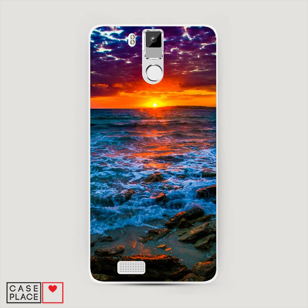 

Чехол на Oukitel K6000 Pro "Закат 1", Оранжевый;синий, 230150-2