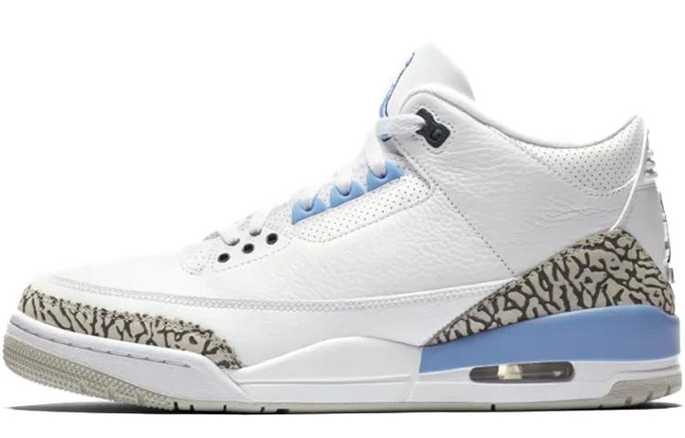 

Кеды унисекс Jordan Air Jordan 3 retro unc TPU белые 45 EU, Белый, Air Jordan 3 retro unc TPU