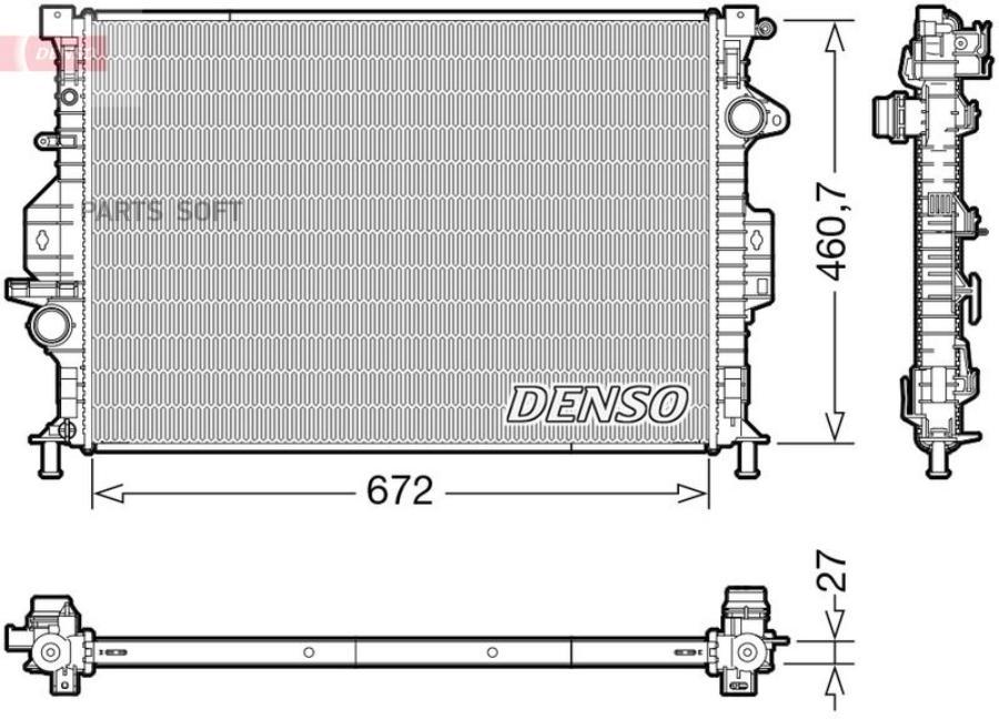 

DENSO DRM10115 Радиатор () 1шт
