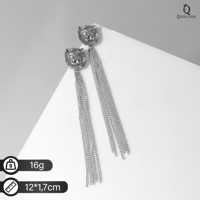 

Серьги подвески из бижутерного сплава Queen Fair 9321118, без вставки