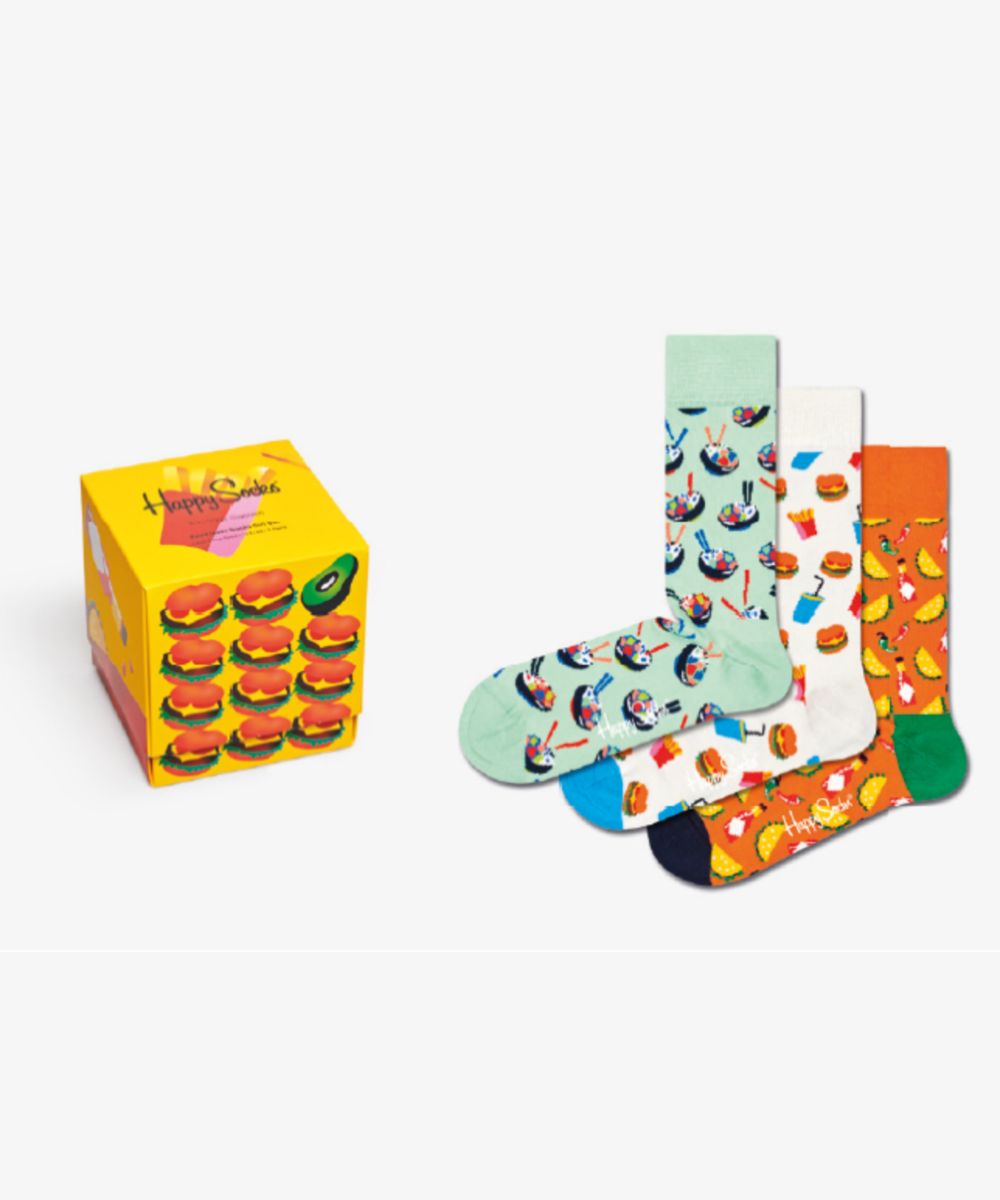 Комплект носков женских Happy Socks XFOO08 разноцветных 36-40