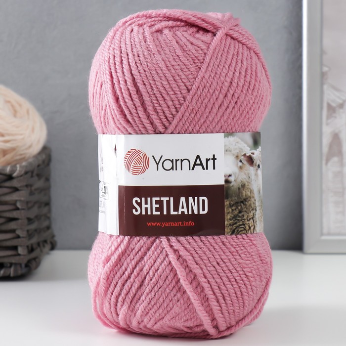 

Пряжа "Shetland" 30% шерсть верджин, 70% акрил 220м/100гр (508 розовый), Пряжа для вязания "Shetland"